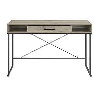 YMMV Insignia™ - Computer Desk with Drawer – 47" Wide - Dark Oak $45.99