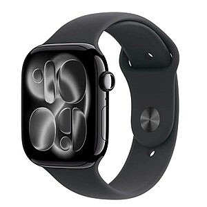 YMMV: Apple Watch Series 11 (GPS) 46mm Space Gray Aluminum Case with Black Sport Band - M/L - Space Gray - (2025) - Open Box $342.99