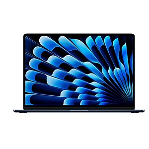 YMMV: Apple - MacBook Air 15-inch Laptop - Apple M4 chip Built for Apple Intelligence - 24GB Memory - 512GB SSD - Midnight - Open Box $1232.99