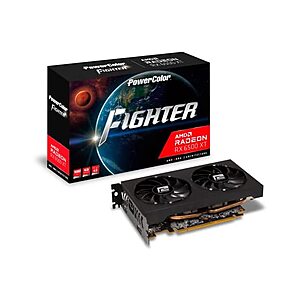 PowerColor Fighter AMD Radeon RX 6500 XT 4GB GDDR6 PCIe 4.0 Graphics Card $80 + Free Shipping w/ Prime
