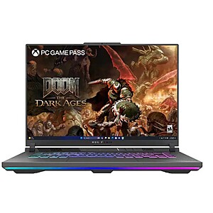 ASUS - ROG Strix G16 16" FHD 165Hz Gaming Laptop - AMD Ryzen 9 HX - 16GB RAM - NVIDIA GeForce RTX 5070 Ti - 1TB SSD - Eclipse Gray - Open Box $1217.99 at Best Buy YMMV