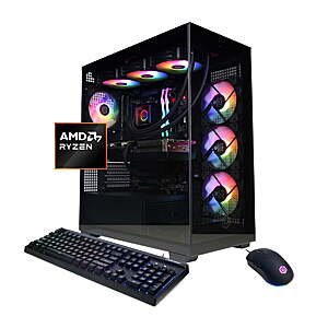 YMMV CyberPowerPC Gamer Supreme Gaming Desktop, AMD Ryzen 7 9800X3D, NVIDIA GeForce RTX 5070 Ti 16GB, 32GB DDR5, 2TB SSD, Black, SLC7700WST $1699