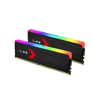 PNY XLR8 Gaming EPIC-X RGB 32GB (2 x 16GB) DDR5-6400 PC5-51200 CL36 Dual Channel Desktop Memory Kit MD32GK2D5600036XRGB - Black $94.99