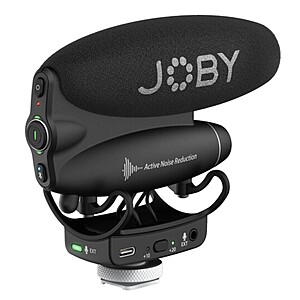 JOBY Wavo PRO Hybrid Analog/USB Camera-Mount Shotgun Microphone $30 + Free Shipping