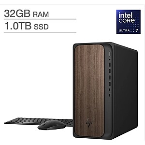 HP OmniDesk Desktop Tower &ndash; Intel Core Ultra 7 265 - Intel Graphics &ndash; 32GB Memory - 1TB SSD - Windows 11 Home $749.99