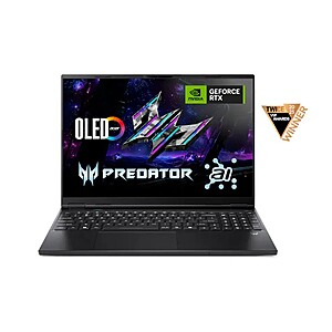 YMMV: Acer - Predator Helios Neo 16S AI Gaming Laptop - 16" OLED 240Hz - Intel Core Ultra 9 - NVIDIA GeForce RTX 5070Ti &ndash; 32GB &ndash; 1TB - Obsidian Black $1549.99
