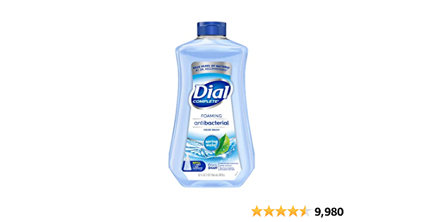 YMMV: Dial Complete Antibacterial Foaming Hand Soap Refill, Spring Water, 32 Fluid Ounces - $3.16