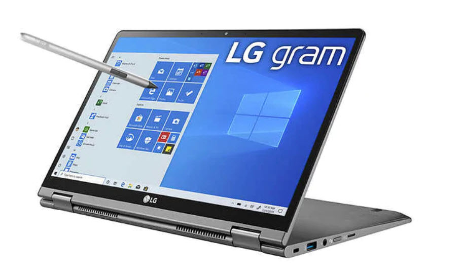Lg Gram 14 2 In 1 Touchscreen Laptop 10th Gen Intel Core I7 1080p 16gb Ram