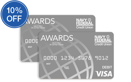 NFCU Rewards Members: Navy Federal Visa ® Awards Card for 10% off through Dec. 11, 2018.