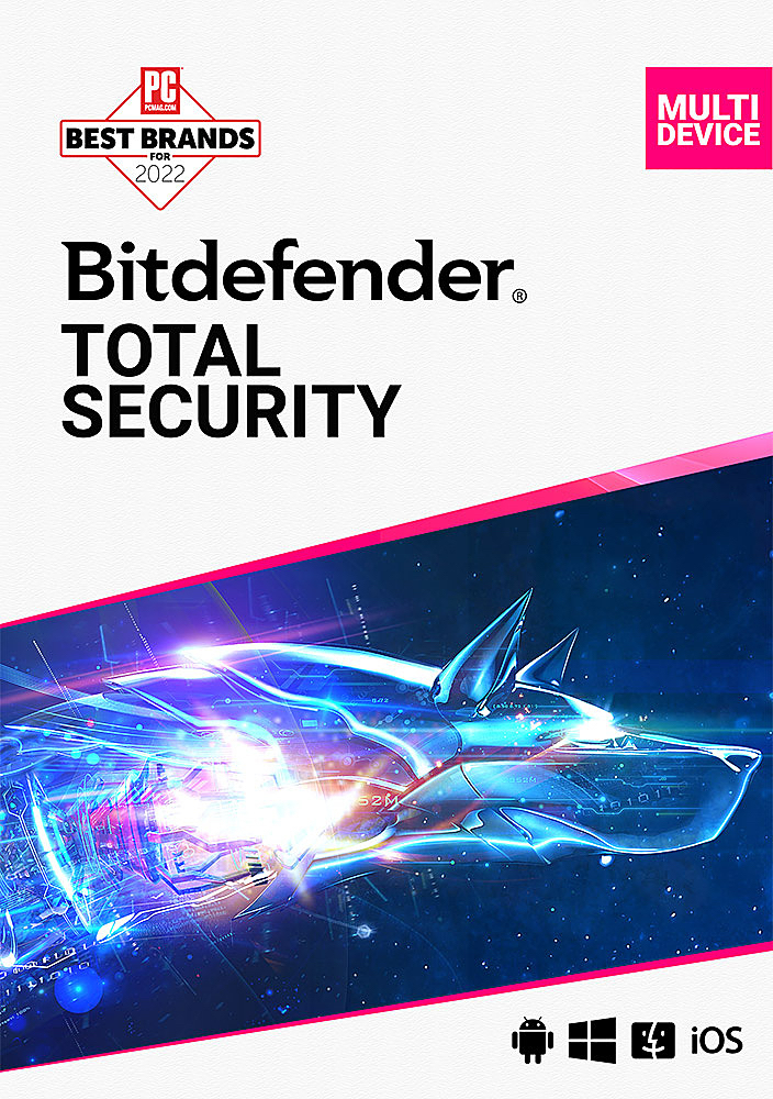 Bitdefender Total Security (5-Device) (2-Year Subscription) Windows, Apple iOS, Mac OS, Android [Digital Delivery] - $30.99