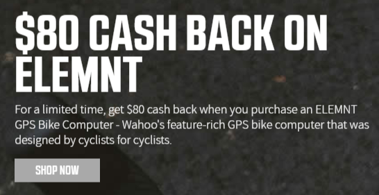 Wahoo Elemnt GPS Bike Computer ($249 S&amp;H included - after $80 rebate) $249.99
