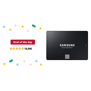 Deal of the day for Prime Members: SAMSUNG 870 EVO 4TB 2.5 Inch