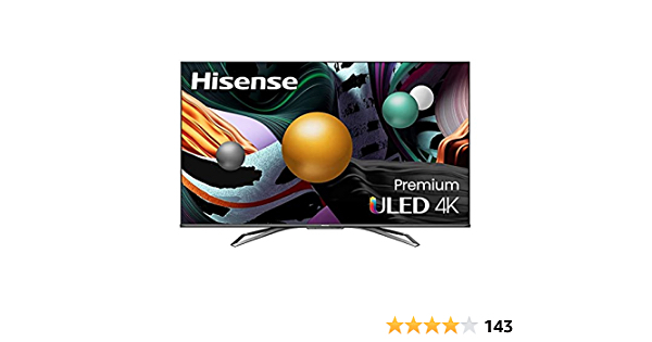 Hisense ULED Premium 55-Inch Class U8G Quantum Series Android 4K Smart TV with Alexa Compatibility (55U8G, 2021 Model)