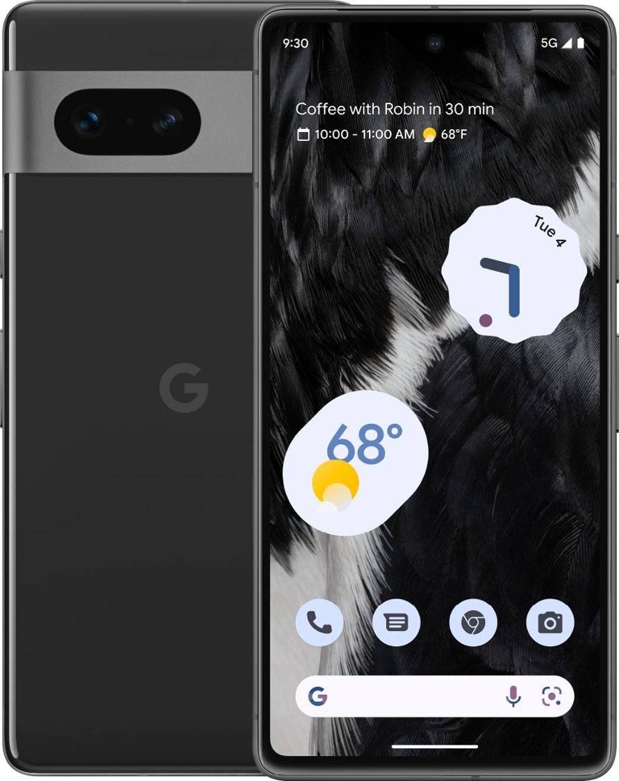 Google - Pixel 7 128GB (Unlocked, Activate Today) - Obsidian $349