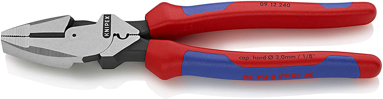 $51.80 - Knipex 09 12 240 9.5-Inch Ultra-High Leverage Lineman's Pliers with Fish Tape Puller and Crimper - - Amazon.com