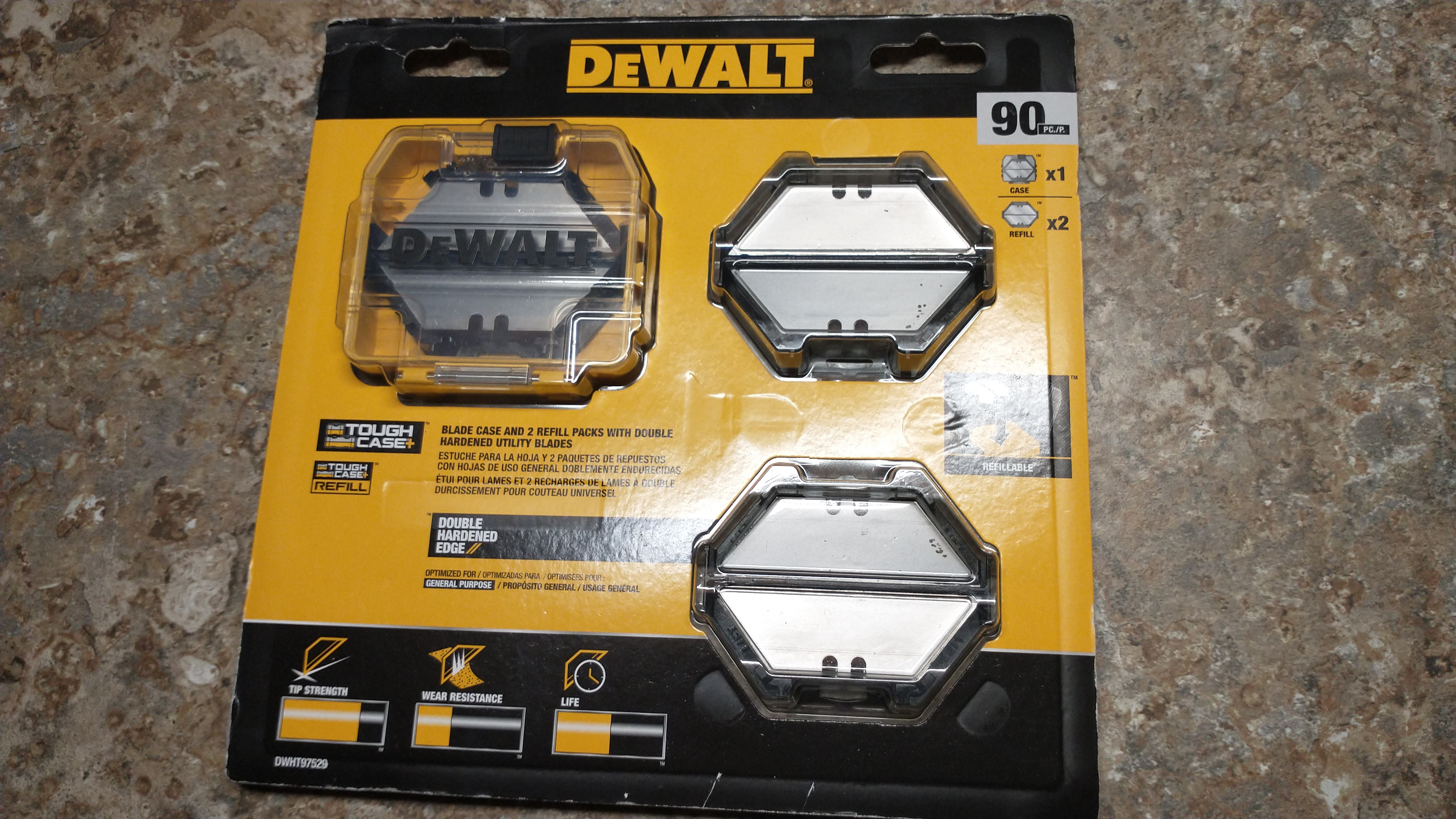 DeWalt Toughcase Utility Blades (90-Pack) $7.44 Home Depot in store only YMMV