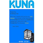 Kuna Smart Security Outdoor Camera w/ Speaker -Porch Light, $139 ($208 bundled with companion light)