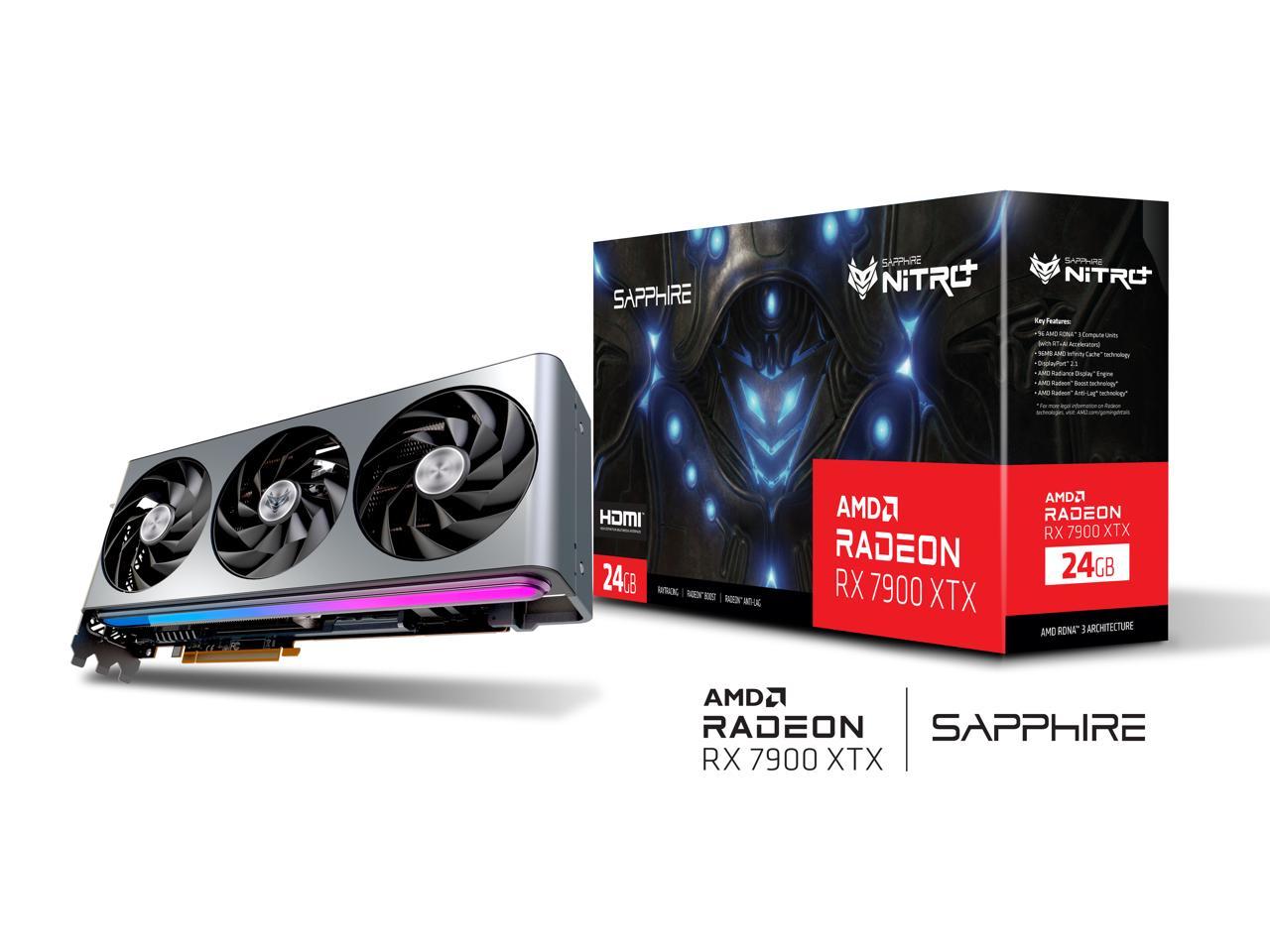 SAPPHIRE NITRO Radeon RX 7900 XTX 24GB GDDR6 $1149 - Newegg