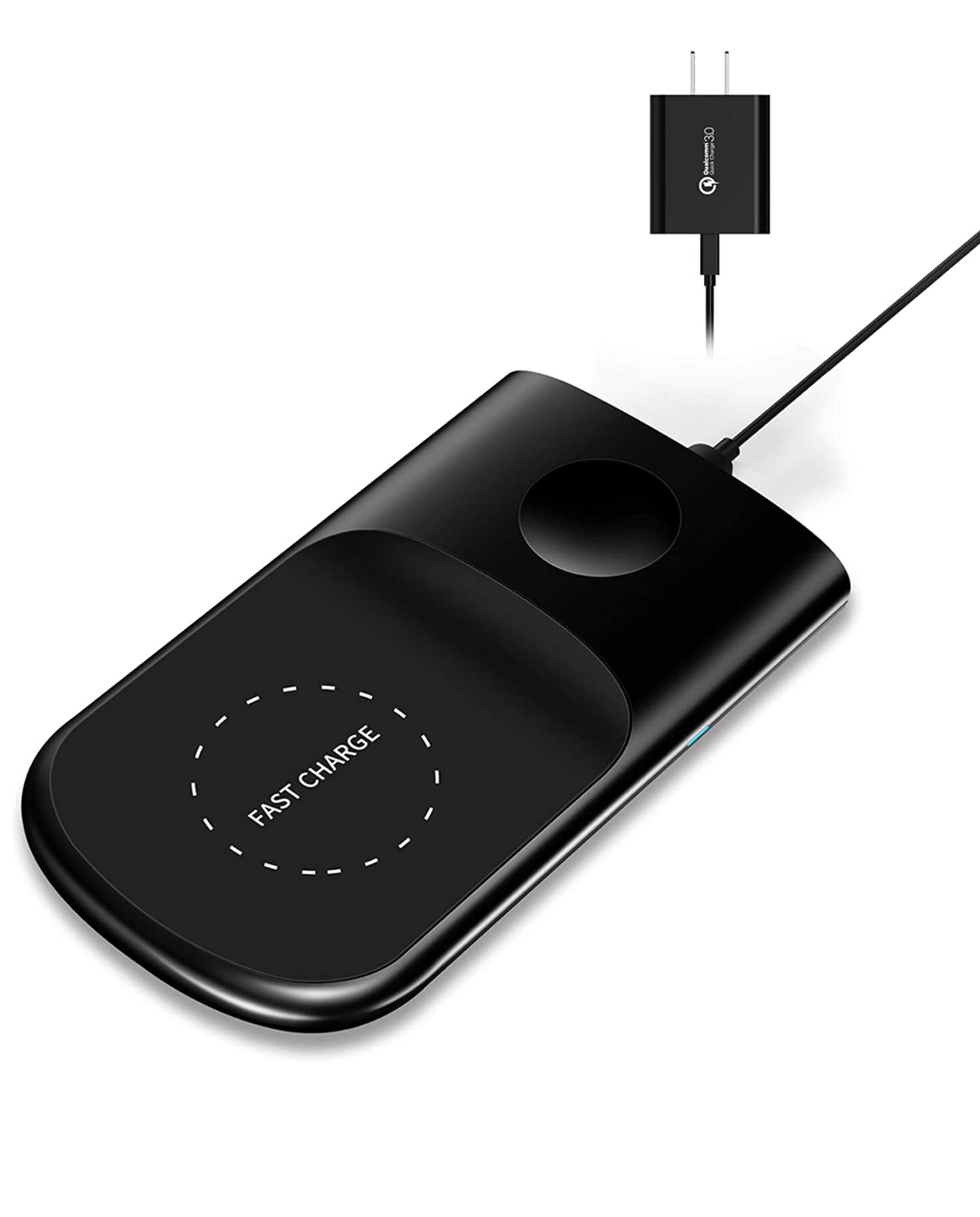 Wireless Charger for iPhone, 2 in 1 Wireless Charging Pad for Apple Watch Series 5/4/3/2,10W Fast Charging Station for iPhone 11/11 Pro Max/XR/XS Max/XS/X/8/8P, Airpods 2/Pro $18.5