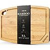 Prime Members: 16"×12" Astercook Large Bamboo Cutting Board