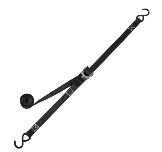 Husky 15 ft. x 1 in. Ratchet TieDown Strap w/ SHook