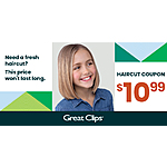 Select Great Clips Salon Locations: Haircut Coupon for $11