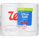 4-Ct Walgreens Super Premium Mega Rolls Bath Tissue (Ultra Soft or Ultra Strong) $1.50 each + Free Store Pickup ($10 Min.)