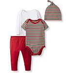 Moon and Back by Hanna Andersson Baby Girls' Cotton Bodysuit, Pant and Cap Set from $6.50