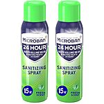 2-Ct 15-Oz Microban 24 Hour Sanitizing and Antibacterial Spray (Fresh Scent) $3.05 w/ Subscribe &amp; Save