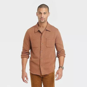 Goodfellow & Co Men's Knit Shirt Jacket (Various Colors) 4 for $15 + Free Shipping