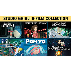 6-Film Studio Ghibli Collection: Spirited Away, Princess Mononoke, Totoro, Ponyo & More (Digital HD) $24.99