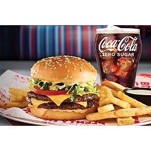 Select Red Robin Restaurants: Red's Double Tavern Burger + Bottomless Sides/Drinks $10 (Dine-In Only)