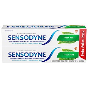 2-Pack Sensodyne Toothpaste (Select Varieties, 3.4 to 4-Oz) +  ExtraBucks 2 for .60 After  Rebate + Free Store Pickup