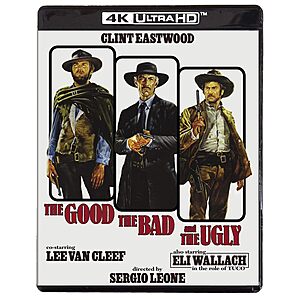 The Good, the Bad and the Ugly (4K Ultra HD + Blu-ray) $12.80 