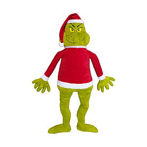 48" Grinch by Ruz Jumbo Plush in Santa Shirt and Hat $15.85 