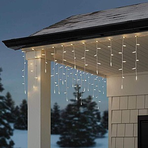 200-Count Home Accents Holiday Warm White Steady Lit Mini LED Icicle Lights $7.98 & More + Free Shipping