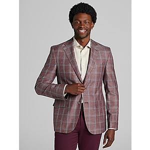 Joseph Abboud Classic Fit Wool Blend Windowpane Sport Coat $50 & More + Free S&H