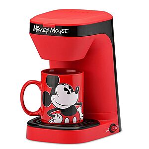 Disney's Mickey Mouse 1-Cup Coffee Maker w/ 12-Oz Mug $10.70