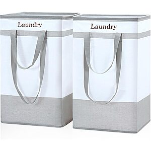 2-Pk 78L FairyHaus Collapsible Laundry Baskets from $10 & More