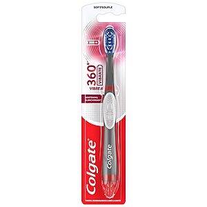Colgate 360 Sonic Powered Toothbrush w/ Tongue and Cheek Cleaner (Soft) 2 for $8.10 + Free Pickup ($10 Minimum)
