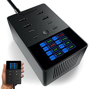 8-Port SABRENT (up to 252W) USB-A & USB-C Charging Station $59.40 + Free S&H