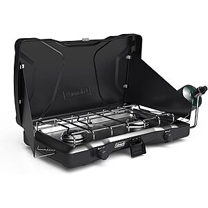 Coleman Triton 2-Burner 22000 BTU Portable Propane Stove $84 + Free S&H