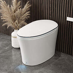 DeerValley One-Piece 1.28 GPF Elongated Smart Bidet Toilet $494 + Free S&H