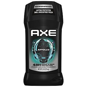 2.6-Oz AXE Men's Antiperspirant Deodorant Stick (2 Scents) 2 for $3.80 + Free Pickup on