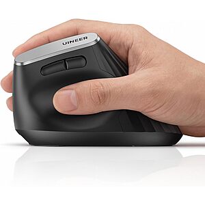 Uineer Wireless Ergonomic Vertical Mouse w/ Tri-Mode Connectivity