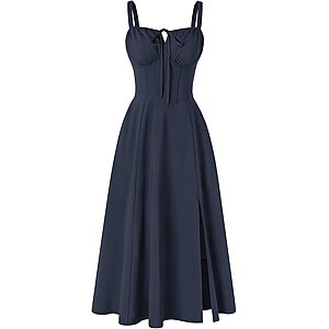 Scarlet Darkness Women Corset Midi Dress $19.45