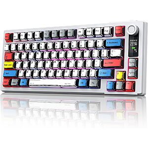 MOKURU Wireless 3-Mode 75% RGB Mechanical Keyboard (3 Styles) .20 + Free S&H