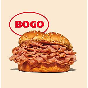 Select Arby's Restaurants: Any Arby's Sandwich B1G1 Free (Valid thru 9/27)