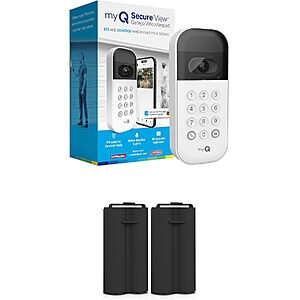 Prime Members: myQ Smart Garage Door Video Keypad + Rechargeable Battery $45 + Free S&H (Earn 10% Back w/ Prime Visa)