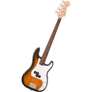 Prime Members: Fender Squier Debut Series Beginner Precision Bass Guitar (various) $130 + Free S&H